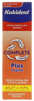 KUKIDENT PLUS COMPLETE CREMA ADESIVA PER PROTESI DENTARIE 47 G - Farmacia Puddu Baire S.r.l.