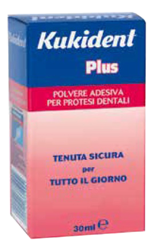 KUKIDENT PLUS POLVERE ADESIVA PER PROTESI DENTARIE 30 G - Farmacia Puddu Baire S.r.l.