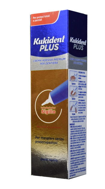 KUKIDENT SIGILLO CREMA ADESIVA PER PROTESI DENTARIE 40 G - Farmacia Puddu Baire S.r.l.