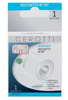 CEROTTO IN ROCCHETTO SILVER CROSS AIRPORE 5X500 CM 1 PEZZO - Farmacia Puddu Baire S.r.l.