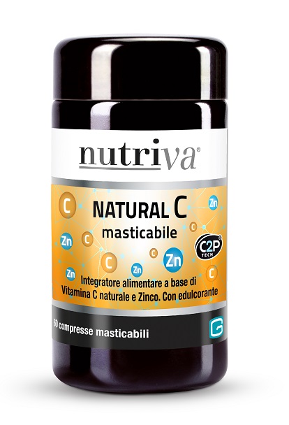 NUTRIVA NATURAL C 60 COMPRESSE MASTICABILI - Farmacia Puddu Baire S.r.l.