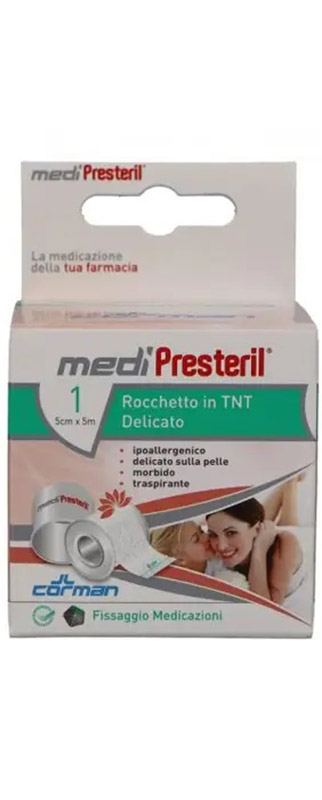 CEROTTO MEDIPRESTERIL TESSUTO NON TESSUTO IN ROCCHETTO CM 5 X 5 M - Farmacia Puddu Baire S.r.l.