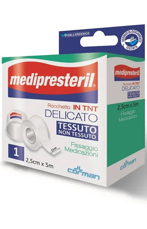 CEROTTO MEDIPRESTERIL DISPENSER TESSUTO NON TESSUTO 5X250CM - Farmacia Puddu Baire S.r.l.