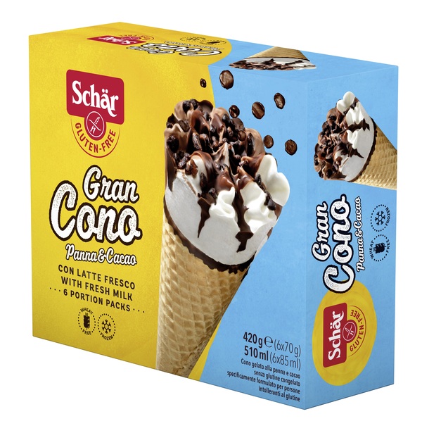 SCHAR SURGELATI GRANCONO PANNA&CACAO BONTA' D'ITALIA 6 X 70 G - Farmacia Puddu Baire S.r.l.