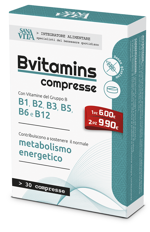 SANAVITA BVITAMINS 30 COMPRESSE - Farmacia Puddu Baire S.r.l.