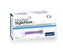 LANCETTE PUNGIDITO MYSTAR SYLKFEEL LANCETS 33 GAUGE 25 PEZZI - Farmacia Puddu Baire S.r.l.