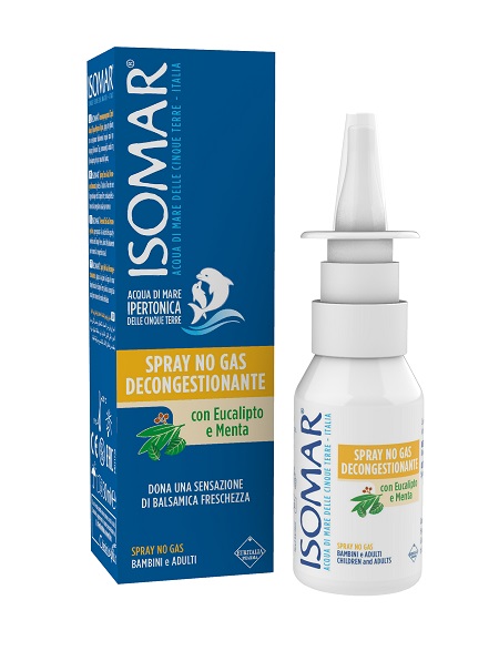 ISOMAR SOLUZIONE ACQUA MARE NASO IPERTONICA NASO SPRAY DECONGESTIONANTE 30 ML - Farmacia Puddu Baire S.r.l.