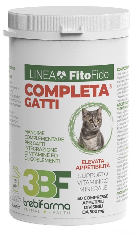 COMPLETA GATTI 50 COMPRESSE BARATTOLO 25 G - Farmacia Puddu Baire S.r.l.