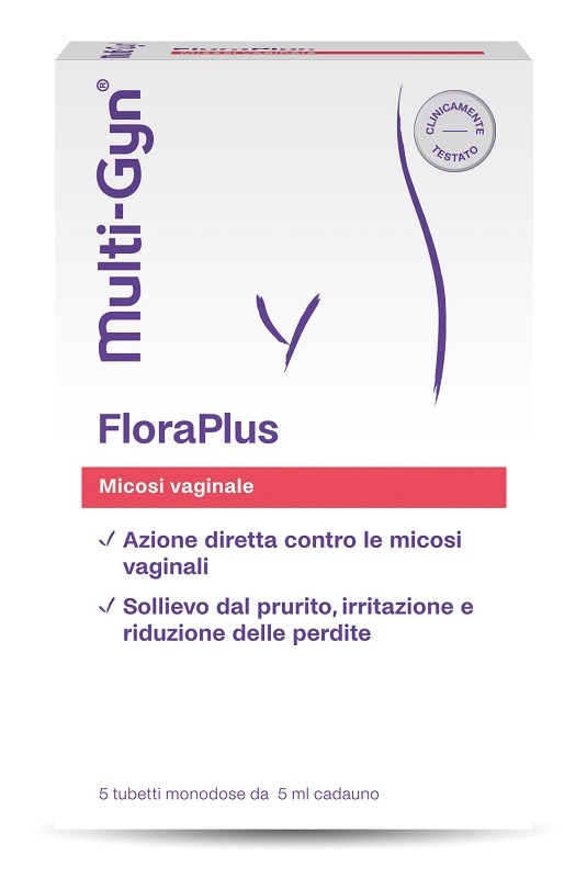 FLORAPLUS MULTI-GYN CANDIDOSI VAGINALE 5 TUBETTI X 5 ML - Farmacia Puddu Baire S.r.l.