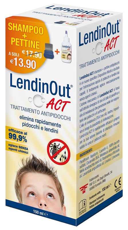 LENDINOUT ACT ANTIPIDOCCHI 150 ML - Farmacia Puddu Baire S.r.l.