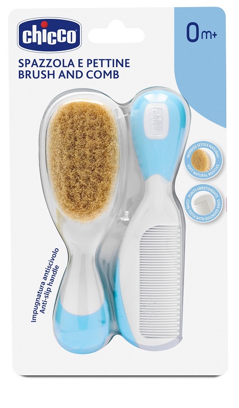CHICCO SPAZZOLA + PETTINE AZZURRO - Farmacia Puddu Baire S.r.l.