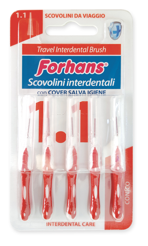 FORHANS TRAVEL INTERDENTAL BRUSH 1,1 - Farmacia Puddu Baire S.r.l.