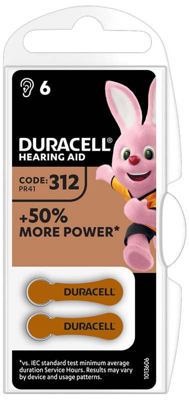DURACELL EASY TAB 312 MARRONE BATTERIA PER APPARECCHIO ACUSTICO - Farmacia Puddu Baire S.r.l.