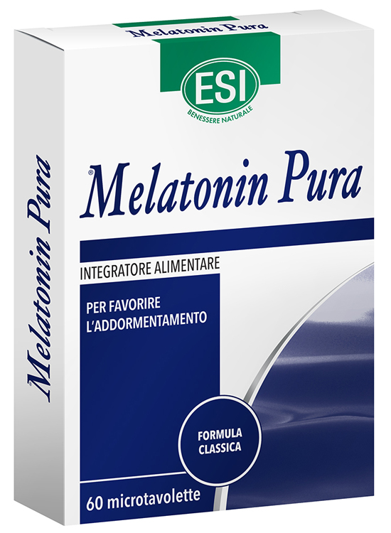 ESI MELATONIN PURA 60 MICROTAVOLETTE - Farmacia Puddu Baire S.r.l.