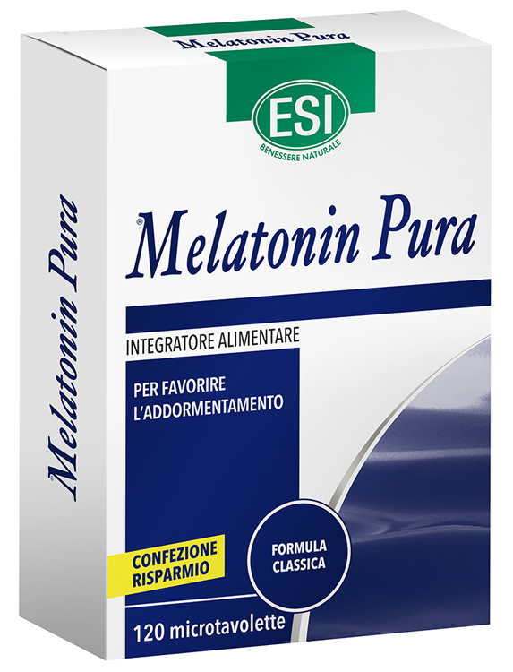 ESI MELATONIN PURA 120 MICROTAVOLETTE - Farmacia Puddu Baire S.r.l.