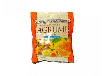 ANTICHE TRADIZIONI CARAMELLE RIPIENE CON VITAMINA C GUSTO AGRUMI 60 G - Farmacia Puddu Baire S.r.l.
