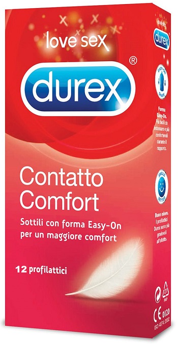 PROFILATTICO DUREX CONTATTO COMFORT 12 PEZZI - Farmacia Puddu Baire S.r.l.