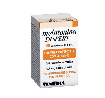MELATONINA DISPERT 1MG DI MELATONINA 60 COMPRESSE - Farmacia Puddu Baire S.r.l.