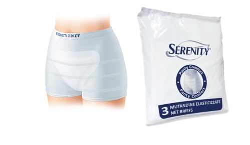 MUTANDINA A RETE PER INCONTINENZA SERENITY PANTY COMFORT XL 3 PEZZI - Farmacia Puddu Baire S.r.l.