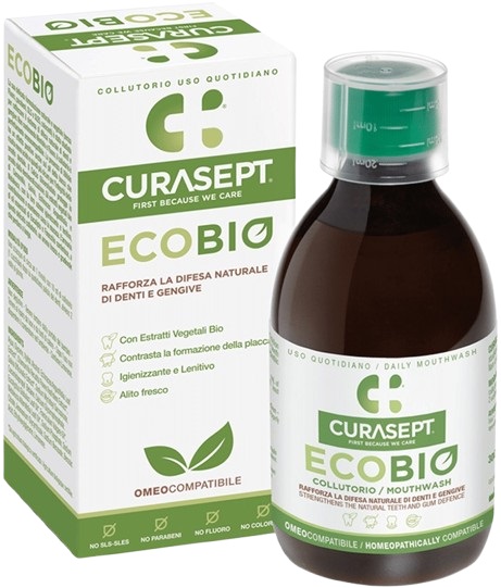 CURASEPT COLLUTORIO ECOBIO 300 ML PHARMADENT - Farmacia Puddu Baire S.r.l.