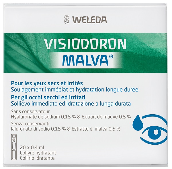 GOCCE OCULARI VISIODORON MALVA 20 MONODOSE DA 0,4 ML - Farmacia Puddu Baire S.r.l.