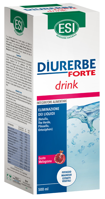 ESI DIURERBE FORTE DRINK MELOGRANO 500 ML - Farmacia Puddu Baire S.r.l.