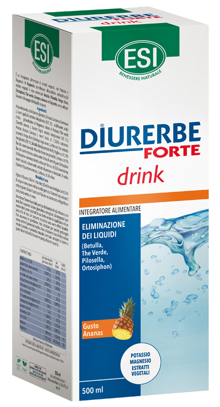 ESI DIURERBE FORTE DRINK ANANAS 500 ML - Farmacia Puddu Baire S.r.l.