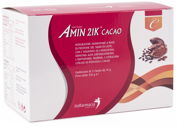 AMIN 21K CACAO 336 G - Farmacia Puddu Baire S.r.l.