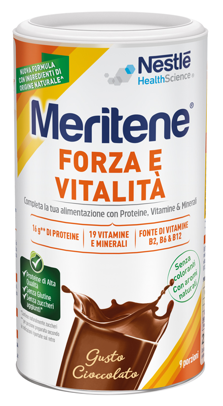 MERITENE FORZA E VITALITA' CIOCCOLATO 270 G - Farmacia Puddu Baire S.r.l.