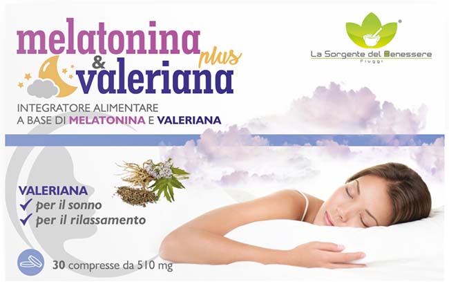MELATONINA PLUS VALERIANA 30 COMPRESSE - Farmacia Puddu Baire S.r.l.