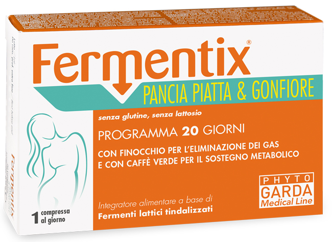 FERMENTIX PANCIA PIATTA E GONFIORE 20 COMPRESSE - Farmacia Puddu Baire S.r.l.
