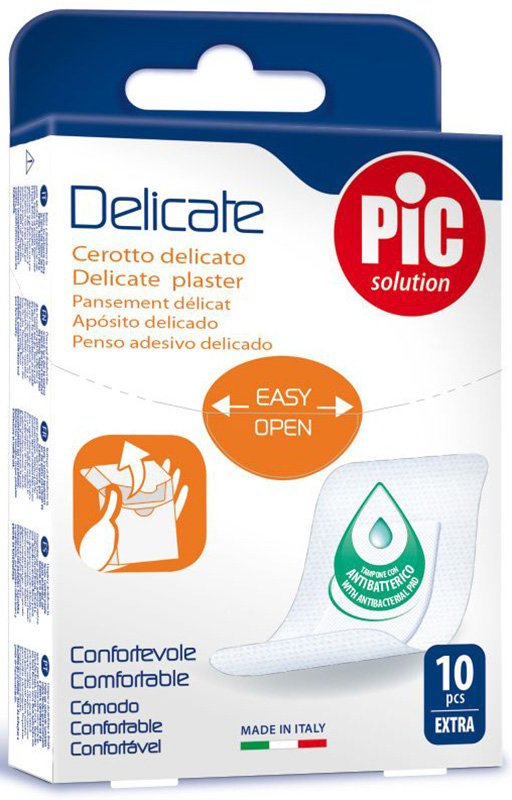 CEROTTO PIC DELICATE EXTRA ANTIBATTERICO 10 PEZZI - Farmacia Puddu Baire S.r.l.