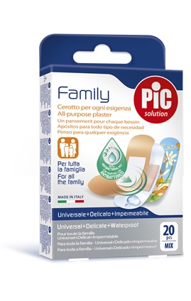 CEROTTO PIC STRIP FAMILY 20 PEZZI ANTIBATTERICO CON TAMPONE - Farmacia Puddu Baire S.r.l.