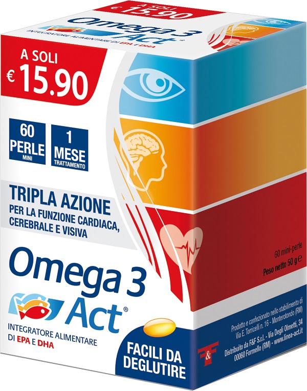 OMEGA 3 ACT 540MG 60 PERLE MINI - Farmacia Puddu Baire S.r.l.