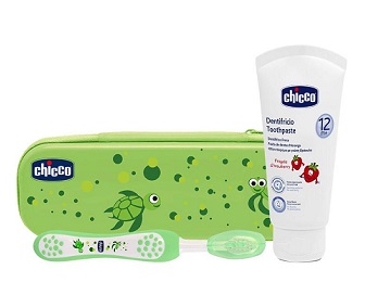 CHICCO SET DENTALE VERDE CON FLUORO - Farmacia Puddu Baire S.r.l.