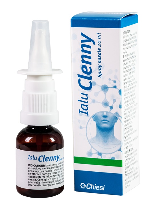 IALU CLENNY SPRAY NASALE SOLUZIONE SALINA ISOTONICA CON ACIDO IALURONICO E SALE SODICO 20 ML - Farmacia Puddu Baire S.r.l.
