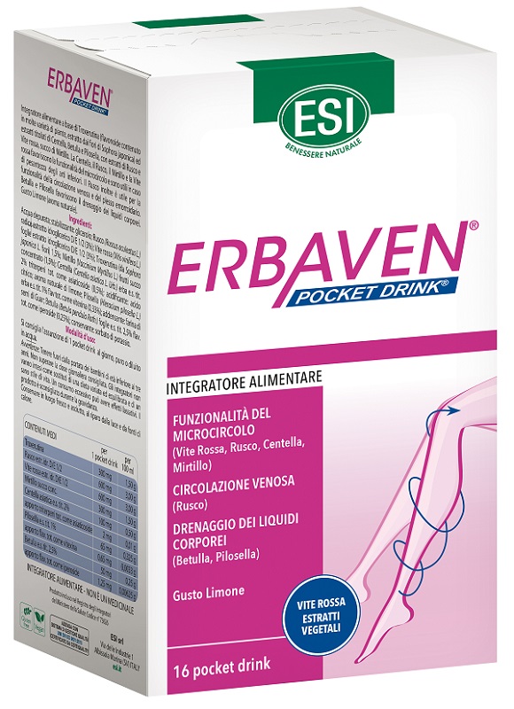 ESI ERBAVEN 16 POCKET DRINK 320 ML - Farmacia Puddu Baire S.r.l.