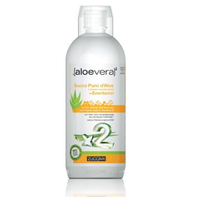 ALOEVERA2 SUCCO PURO D'ALOE DOPPIA CONCENTRAZIONE + ENERTONICI 1 LITRO - Farmacia Puddu Baire S.r.l.