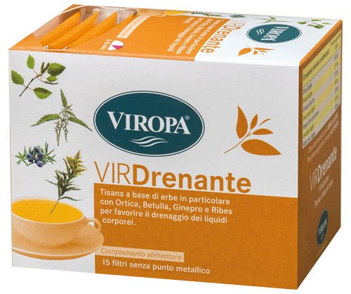 VIROPA DRENANTE TISANA 15 BUSTINE - Farmacia Puddu Baire S.r.l.