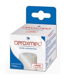 BENDA ELASTICA AUTOADERENTE CEROXMED 4 X 400 CM 1 PEZZO - Farmacia Puddu Baire S.r.l.