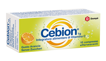 CEBION EFFERVESCENTE VIT C SENZA ZUCCHERO 10 COMPRESSE - Farmacia Puddu Baire S.r.l.