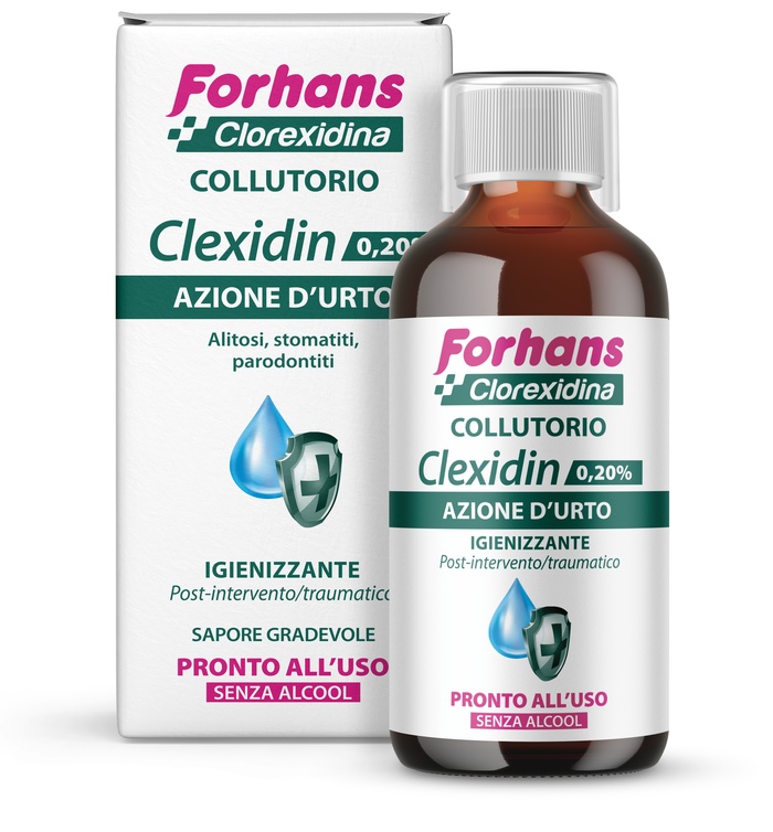 FORHANS CLEXIDIN 0,20 SENZA ALCOOL 200 ML - Farmacia Puddu Baire S.r.l.