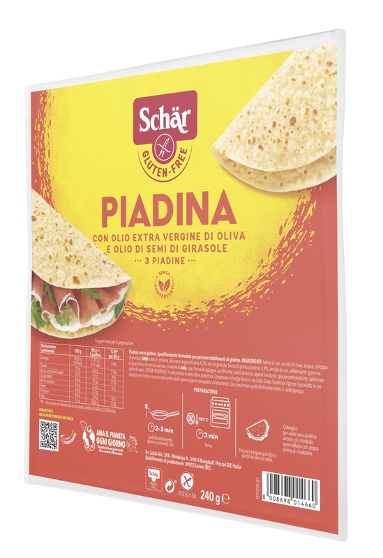 SCHAR PIADINA SENZA GLUTINE 240 G - Farmacia Puddu Baire S.r.l.
