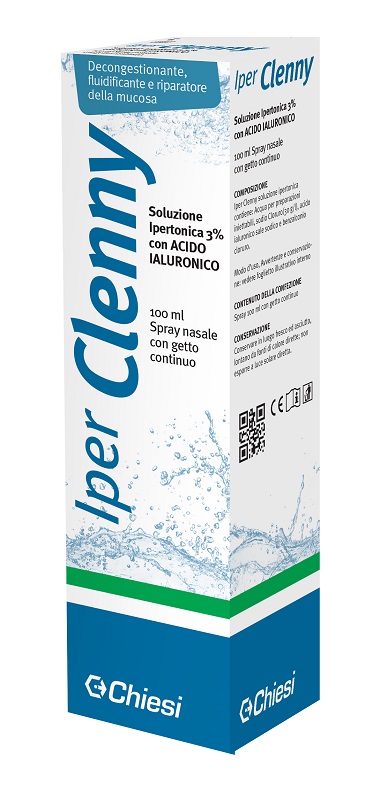 IPER CLENNY SPRAY NASALE EROGAZIONE CONTINUA SOLUZIONE IPERTONICA CON ACIDO IALURONICO 100 ML - Farmacia Puddu Baire S.r.l.