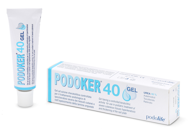PODOKER 40 GEL AZIONE CHERATOLITICA TUBO DA 30 ML CON APPLICATORE - Farmacia Puddu Baire S.r.l.