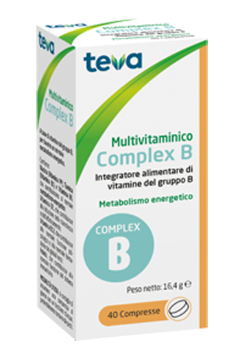 MULTIVITAMINICO COMPLEX B TEVA 40 COMPRESSE 16,4 G - Farmacia Puddu Baire S.r.l.