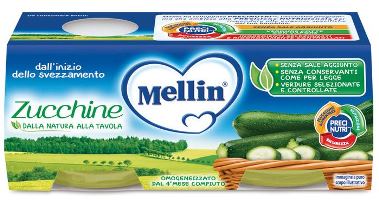 MELLIN OMOGENEIZZATO ZUCCHINE 2 X 80 G - Farmacia Puddu Baire S.r.l.