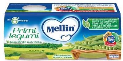 MELLIN OMOGENEIZZATO PRIMI LEGUMI 2 X 80 G - Farmacia Puddu Baire S.r.l.