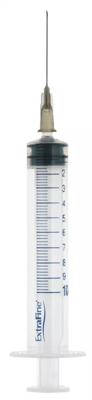 SIRINGA EXTRAFINE IPODERMICA 10 ML AGO 12 GAUGE 22 - Farmacia Puddu Baire S.r.l.