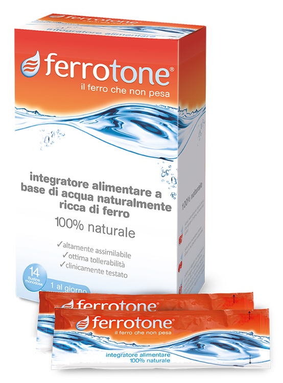 FERROTONE 14 BUSTINE 20 MG - Farmacia Puddu Baire S.r.l.